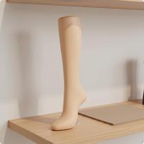 Foot Model Photo Prop Sock Leg Realistic Shape Mannequin for Online Selling beige