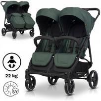 Dvigubas lengvas vežimėlis, 2in1, dideli ratai, 0-22 kg