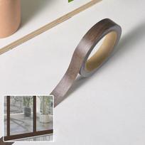 PVC lipni medienos rašto juosta, vandeniui atspari briaunų juosta baldų, spintelių durų rėmų renovacijai 1cm* 10m gray