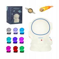 Naktinė lempa vaikams ASTRONAUT LED 9 spalvų balta COSMONAUT