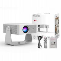 LED projektorius X3 Blossom Android 4K su garsiakalbiu, baltas