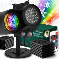 Lauko lazerinis projektorius CHRISTMAS PROJECTOR HD, 64 raštai, nuotolinio valdymo pultas