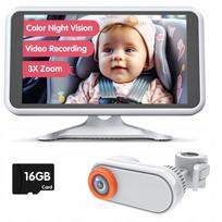 Vaikiška kamerų sistema LUCKVIEW 1080P 360°, 5,2" ekranas