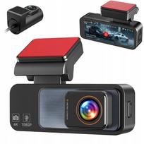 Vaizdo registratorius 4K+FHD CMOS IMX335 su G-sensoriu, priekinis ir galinis vaizdas