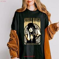 Retro Stevie Nicks Gold Dust Unisex T Shirt Vintage Song Vintage Stylish Slightly Fashion Unisex Streetwear S black