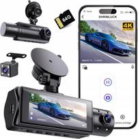 Automobilinė vaizdo kamera SHRINLUCK X5, priekinė ir galinė, WiFi, 4K, 360°