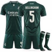 2627 Klubo apranga Džersis 7 Vinicius C Ronaldo Naujas Real Madrid Išvykos Nr. 10Mbappe Žalias futbolo marškinėlis 16