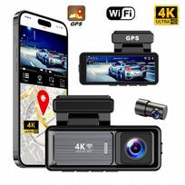 Automobilio kamera M6 su 4K WIFI, GPS, G-sensoriu ir galine kamera