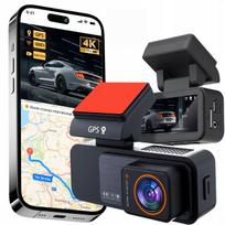 Automobilinė 4K/FHD vaizdo registratorius su galine kamera, WiFi, GPS, APP