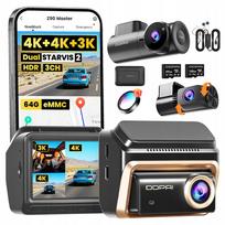 Vaizdo registratorius DDPAI Z90 Master 4K + Mini3X + galinė + 4G modulis