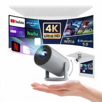 Nešiojamas mini LED projektorius Full HD 4K WiFi6 Bluetooth 8000 lm 130 colių