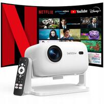 Projektorius BETTDOW 4K, WiFi6, Bluetooth 5.2, autofokusas, baltas