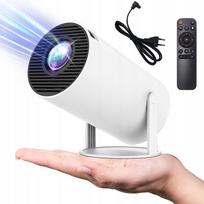 Projektorius 4K Android TV su WiFi, Full HD, nešiojamas, su išmaniuoju garsiakalbiu