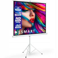Projektoriaus ekranas su trikojų ESMART Economy EXS, 120 x 120 cm, 1:1