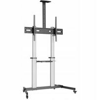 TV stovas Equip 650631 60"-100", 100 kg, juodas ir sidabrinis