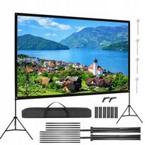 Projektoriaus ekranas sulankstomas Full HD, nesiglamžantis, namams