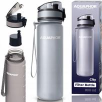 Vandens butelis su filtru Aquaphor City 350 ml, sidabrinis/pilkas