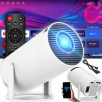 Nešiojamas 4K išmanusis projektorius su WiFi, Android, garsiakalbiu ir BT 5.0