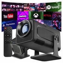 LED Wi-Fi projektorius Bluetooth HD 720p 300 ANSI, reguliuojamas ir pasukamas