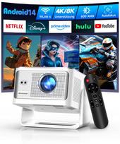 Projektorius ALWTNIET 4K 8K Full HD 1080P Android WiFi Bluetooth