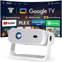 Projektorius Wielio 2026 Google TV Full HD 1080p WiFi 6 Bluetooth 5.2