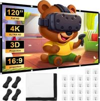 Sulankstomas 120 colių 16:9 išorinis projekcinis ekranas Full HD