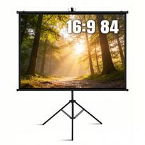 Nešiojamas projektoriaus ekranas 84" 16:9 su stovu
