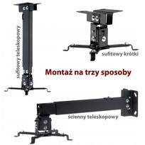 Reguliuojamas Optoma Vivitek BenQ projektoriaus laikiklis montavimui prie lubų arba sienos