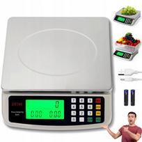 Elektroninė svarstyklė 30kg 1g nerūdijančio plieno su skaičiavimo funkcija LCD USB