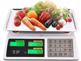 Elektroninės sandėlio svarstyklės su LCD, 40 kg/5 g, pramoninės