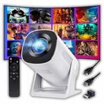 Mini projektorius Yoton, Full HD 1080P, Bluetooth, 200'', HDMI, baltas