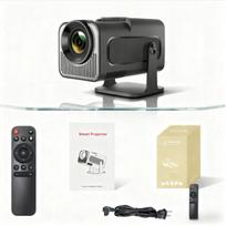 Nešiojamas Full HD Android TV projektorius su WiFi ir integruotu garsiakalbiu