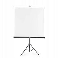 Projektoriaus ekranas su stovu HAMA 125 x 125 cm, 2-in-1, baltas