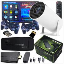 Projektorius LED konsolė Game Stick Pro Android su 2 pulteliais, WiFi, USB