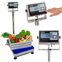 Elektroninės svarstyklės 150 kg 40x50 cm su platformos legalizacija