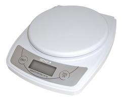 Elektroninės virtuvinės svarstyklės 5kg LCD TARA 1g baltos