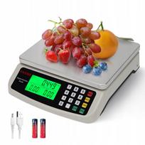 Virtuvinės svarstyklės 10 kg LCD INOX 1 g skaitmeninės