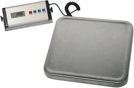Svarstyklės su nerūdijančio plieno platforma, 150 kg, skaičiuoja vienetus