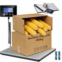 Skaitmeninės svarstyklės 200 kg su LCD ir taros funkcija