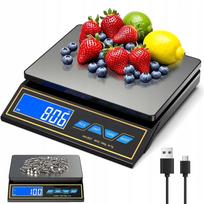 Svarstyklės LCD 30 kg, nerūdijantis plienas, USB-C, 800 mAh