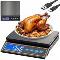 Svarstyklės 30kg, daugiafunkcinės, 9 matavimo vienetai, USB-C
