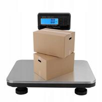 Elektroninės platforminės svarstyklės siuntiniams 300 kg su dėklu