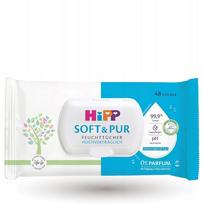 Drėgnos servetėlės HIPP Baby su Soft & Pur uždarymu, 48 vnt.