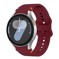 NAUJAS silikoninis dirželis Samsung Galaxy Watch 7 6 5 4 40mm 44mm 5Pro 45mm Sportinis apyrankė Galaxy Watch 6 Classic 43mm 47mm Juosta For Watch 7654 40mm vyno raudonos spalvos