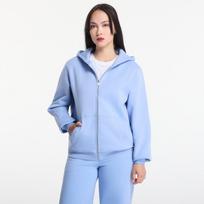 Urban Classics Fluffy Zip Hoody Powder Blue - Dydis L (TB7286-18327 Džemperiai)