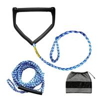 75FT Wakeboard Surf Rope Surfing Rope Water Sports Tows Rope With Single Handle For Water Sports And Boating Activity 1 black