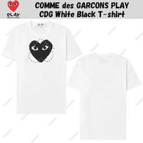 Comme Des Garcons Play Cdg White Black Tshirt M black