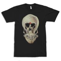 Ballerina In a Skull Salvador Dali T-Shirt Surrealism Art Gothic Unisex Tee Unisex T-Shirt XL gray