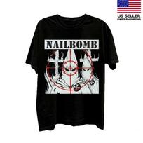 Naujas Nailbomb grupės albumo viršelis juodas marškinėlio rankovė Visų dydžių OB241 Unisex marškinėlis L white