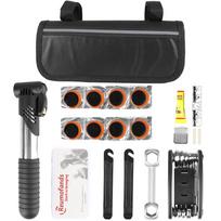 Multifunctional Bicycle Repair Tool Kit With Pump Tire Patch Set Hex Wrench Outdoor Cycling Maintenance Tool Bag juoda